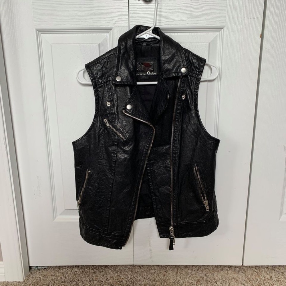 MACKAGE Frederica Leather Vest - Picture 1 of 2